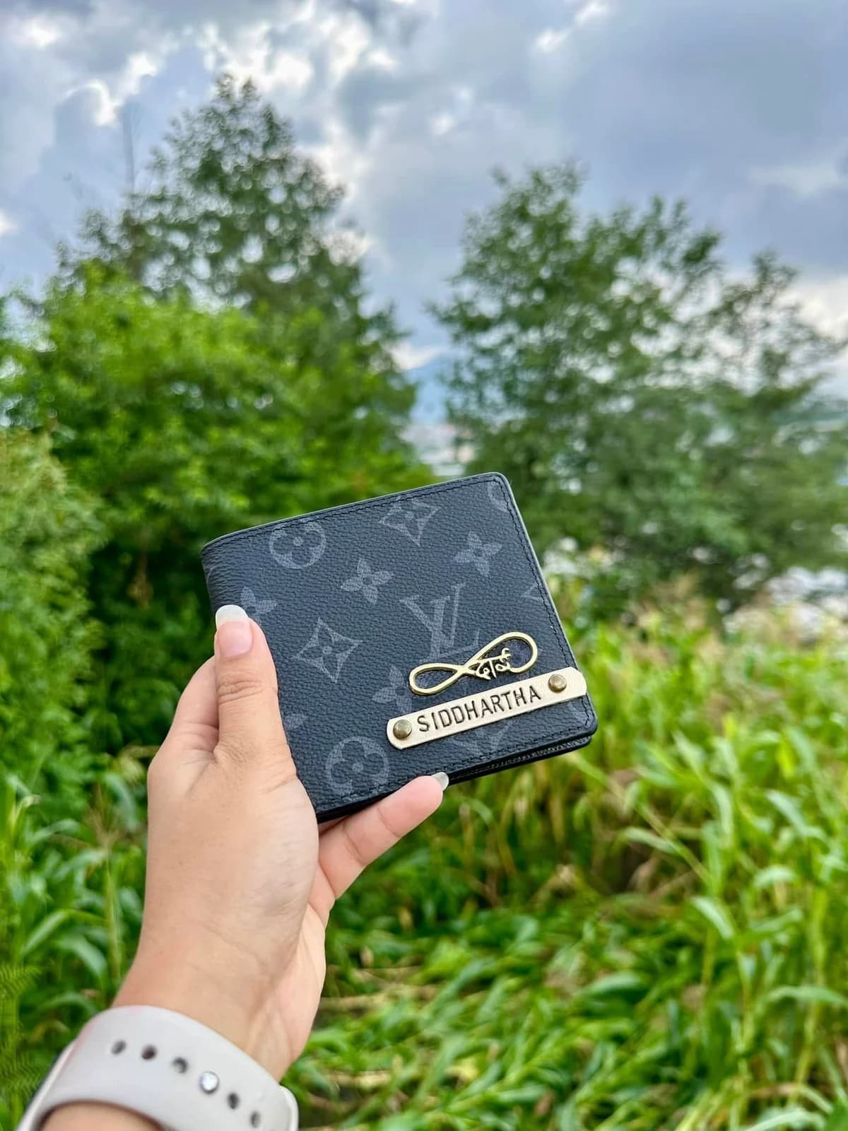 LV Designed Printed Leather Wallet for Men